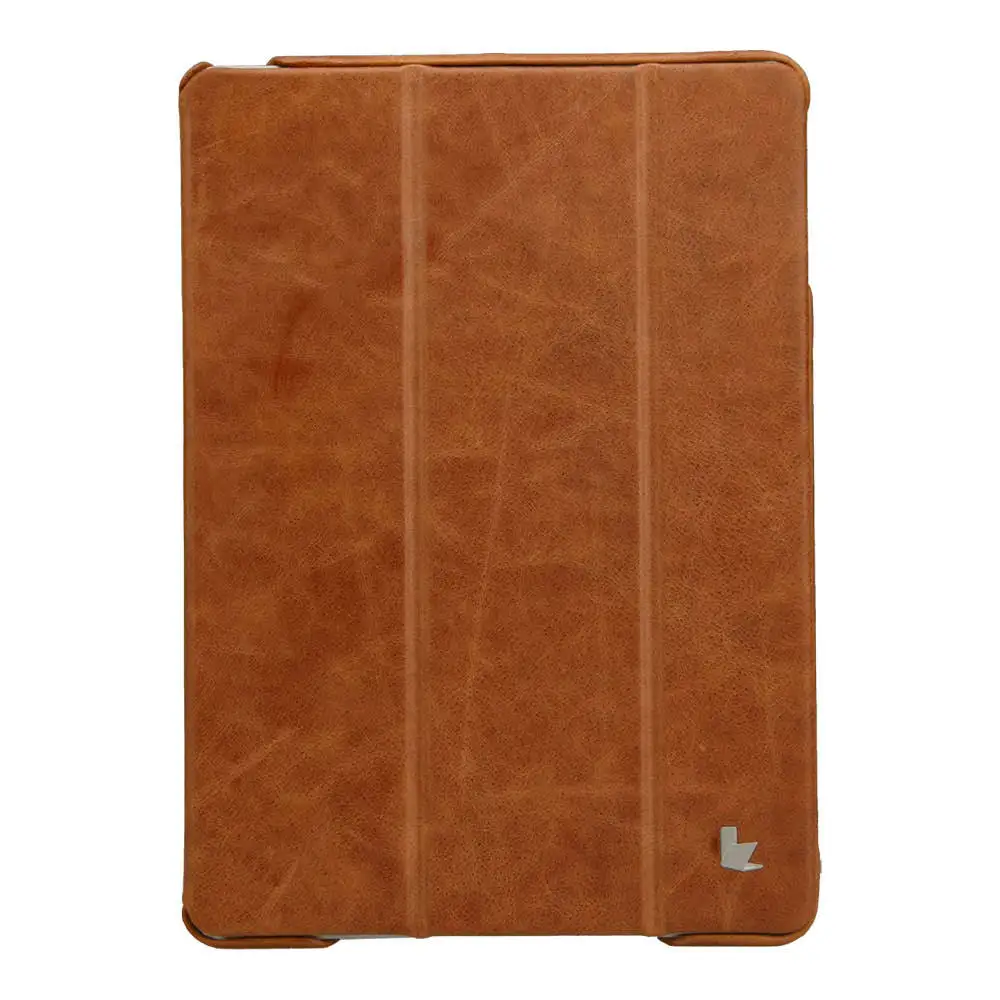 Jisoncase, винтажный смарт-чехол для планшета, для iPad 9,7, натуральная кожа, флип-Чехлы, магнит, новинка, для iPad Air 1 Air 2, 9,7 дюймов - Цвет: Brown