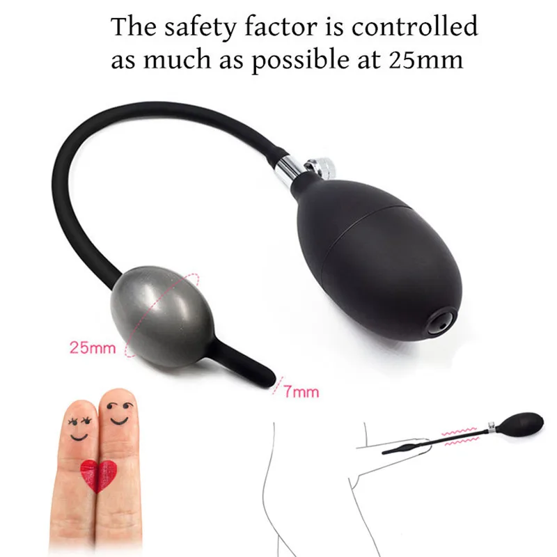 Силиконовая надувная пробка для мужского пениса расширяемый уретральный