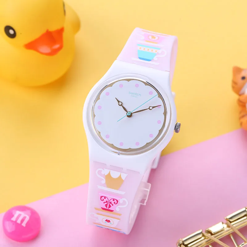 Swatch классический цвет пароль серии цветочный кварцевые часы для обувь мужчин и