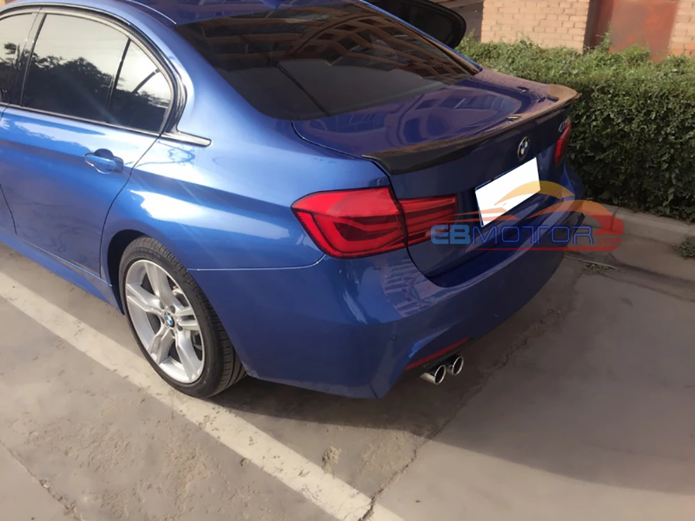 Неокрашенный KT стиль задний багажник спойлер для BMW 3 series F30 седан 2012UP B386F|spoiler for