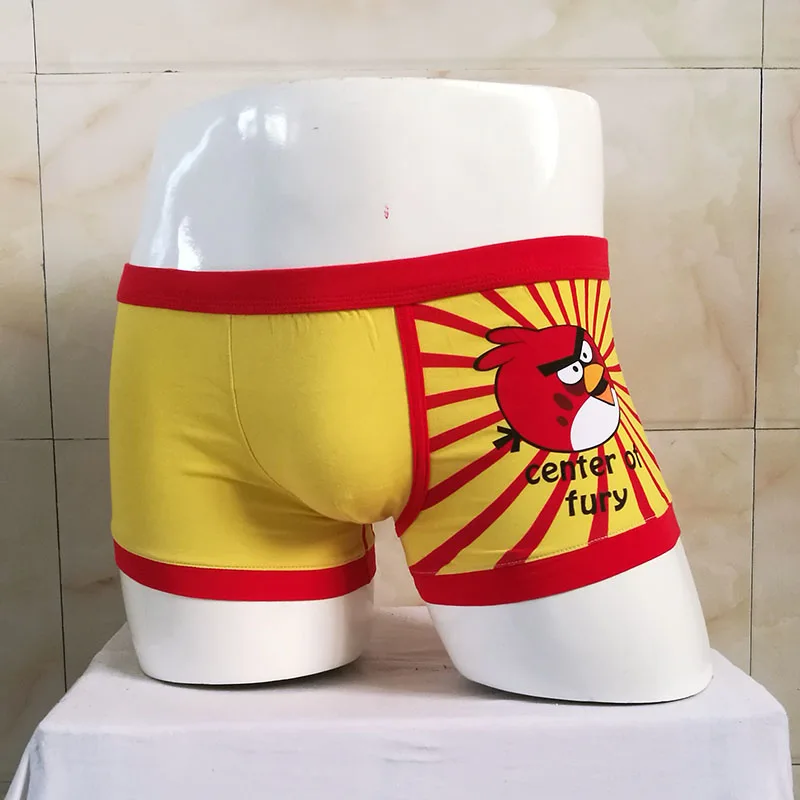 Boys Cartoon cotton Classic Printing Ferocious bird Sexy Underpants Men Underwear Simpsan treasure Panties Boxers students |