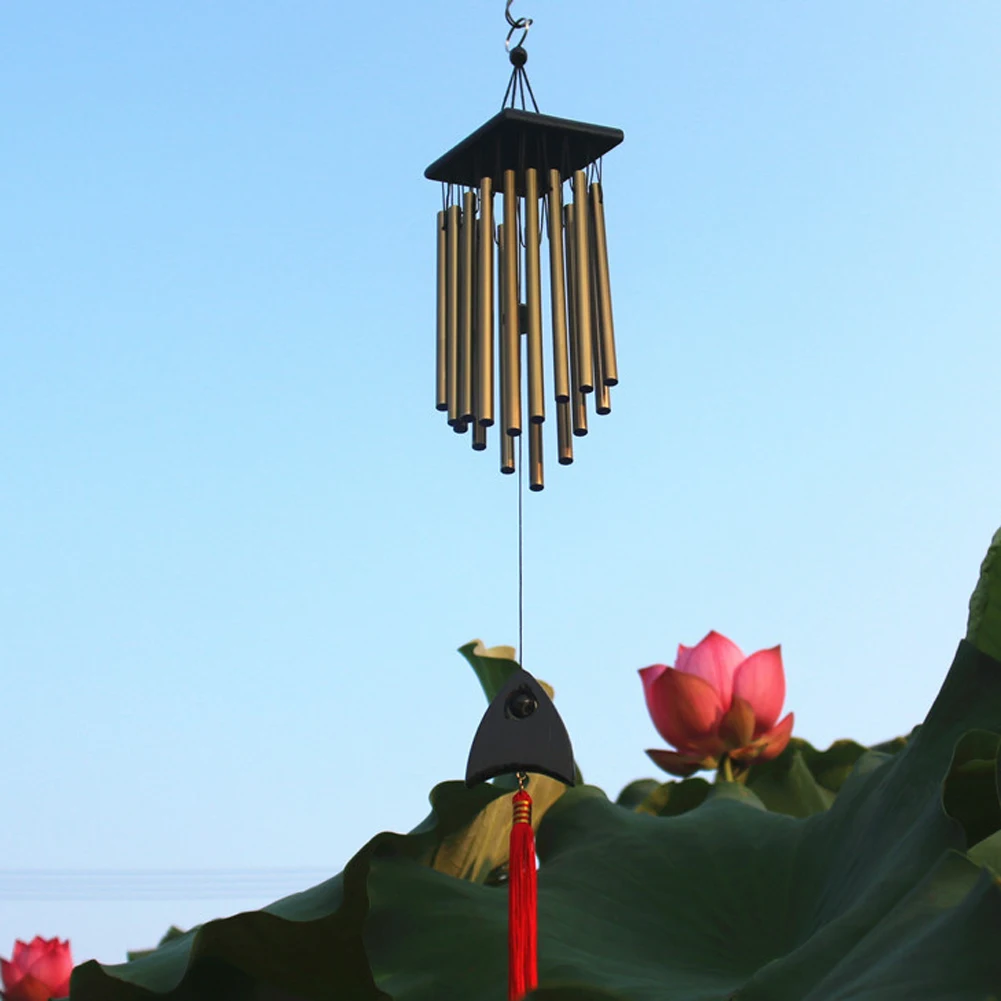 Китайские колокольчики Двор Сад медные трубки Античная Windchime настенный домашний