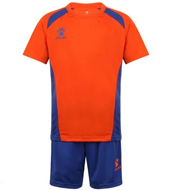 KELME/Детские футбольные комплекты; футбольные футболки для мальчиков; комплект одежды из 2 предметов; Спортивный костюм для детей; спортивная форма; Survetement Sports; K15Z251 - Цвет: OrangeBlue