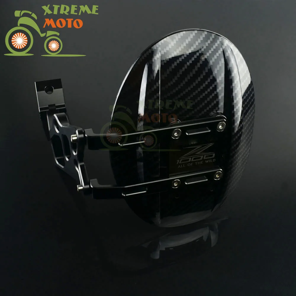 

CNC Aluminum & ABS Motorcycle Carbon Fiber Color Rear Fender Mudguard For KAWASAKI Z1000 Z1000SX 2010-2016 11 12 13 14 15