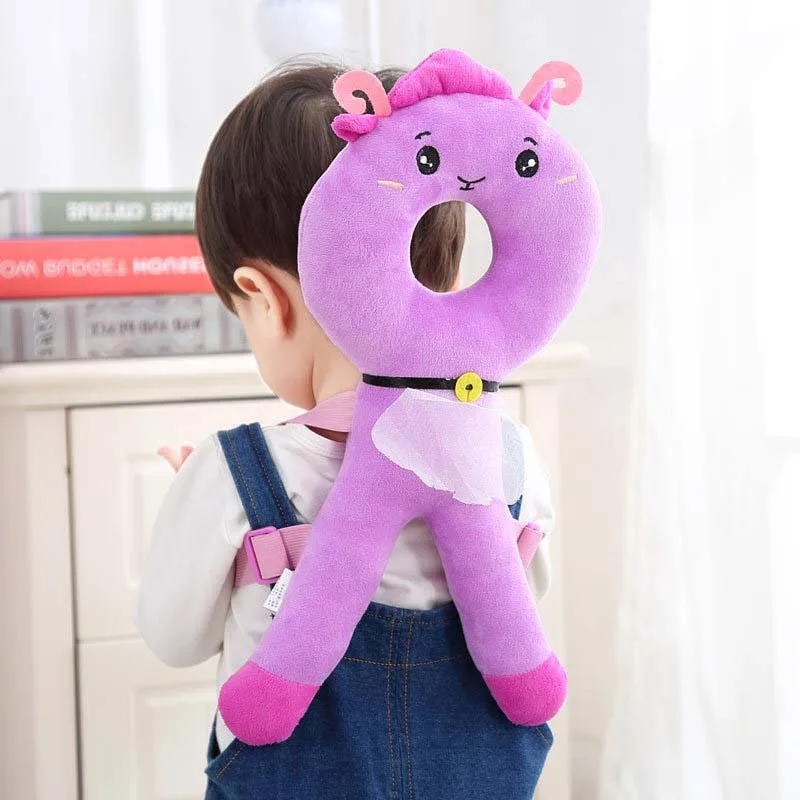 purple cloth 36x20 см детская подушка для защиты головы подголовник для малышей подушка для шеи милые крылья для кормления защита от падения - Цвет: purple cloth