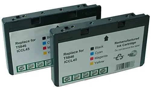 2 упаковки совместимые с Epson T5846 используются в PictureMate Charm PM 225 Dash 260 Flash 280 и т. Д.|epson