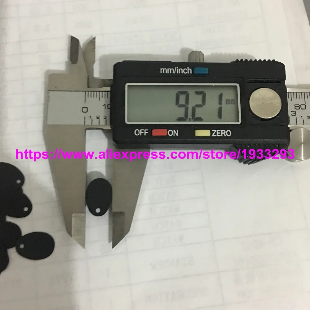 2000 шт. 9*13 мм матовый черный цвет боковое отверстие в форме яйца плоские свободные