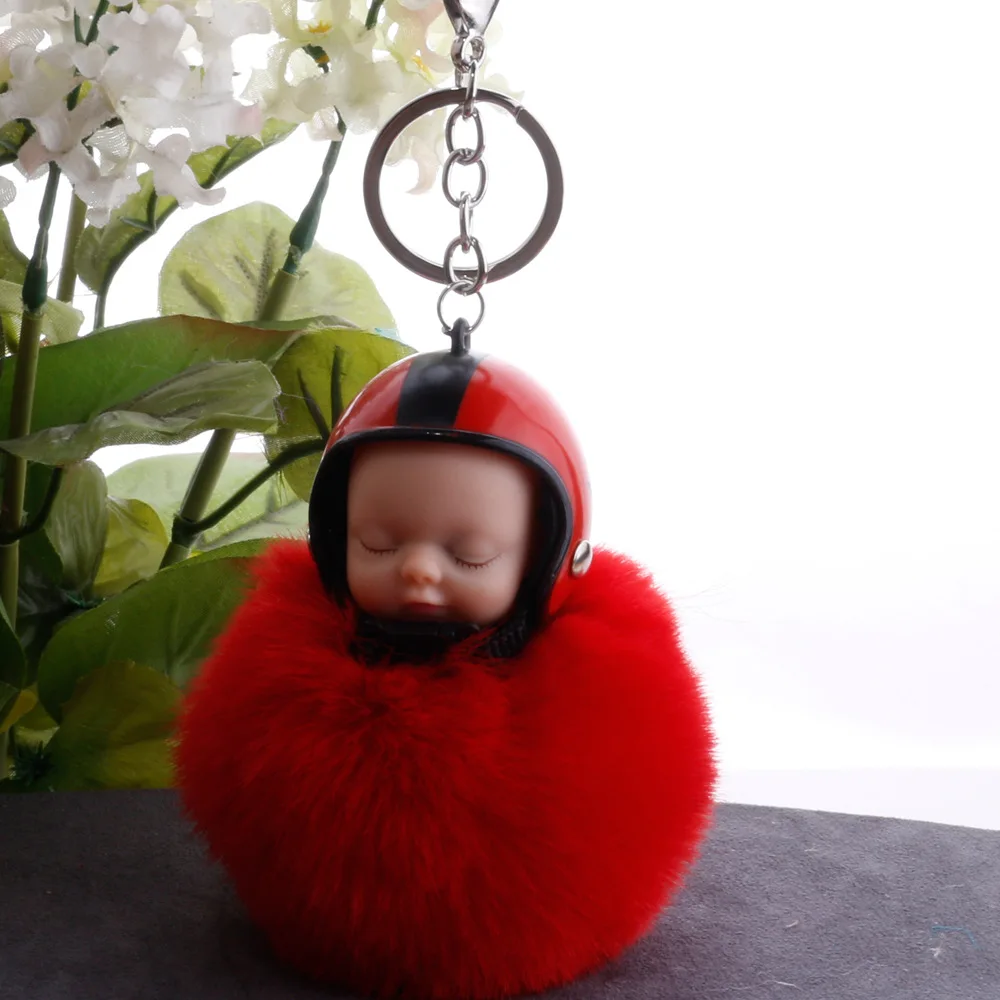 Новинка плюшевая Спящая кукла Kawaii брелок мягкий на ощупь милый детский для