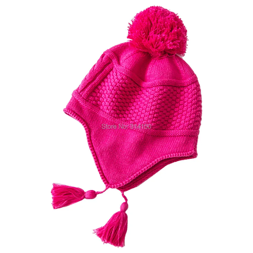 Детская вязаная шапка-колокольчик зимняя 1 шт. | одежда и обувь