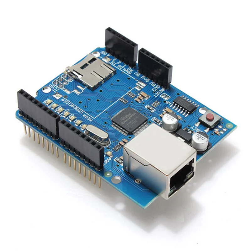 Горячая продажа Ethernet Щит Модуль W5100 слот карты Micro SD для Arduino MEGA RC частей | Игрушки и