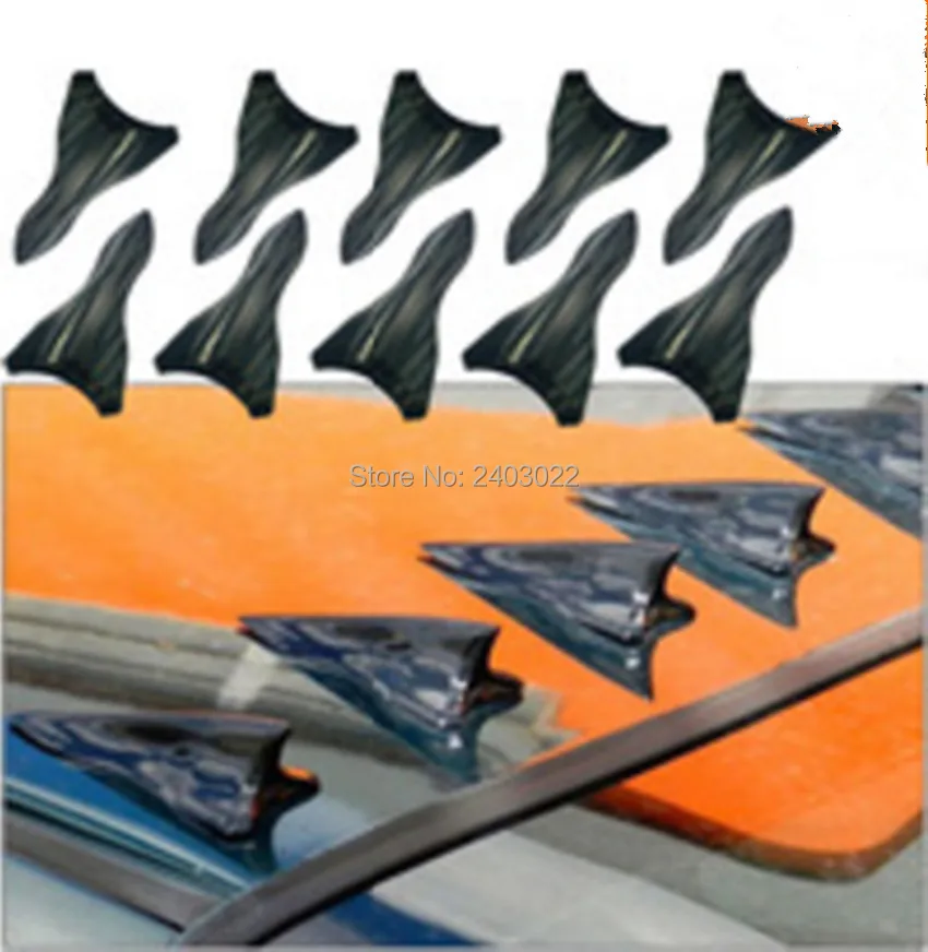 10 шт. автомобильный Стайлинг Акула ребра комплект для спойлера крыла лобовое