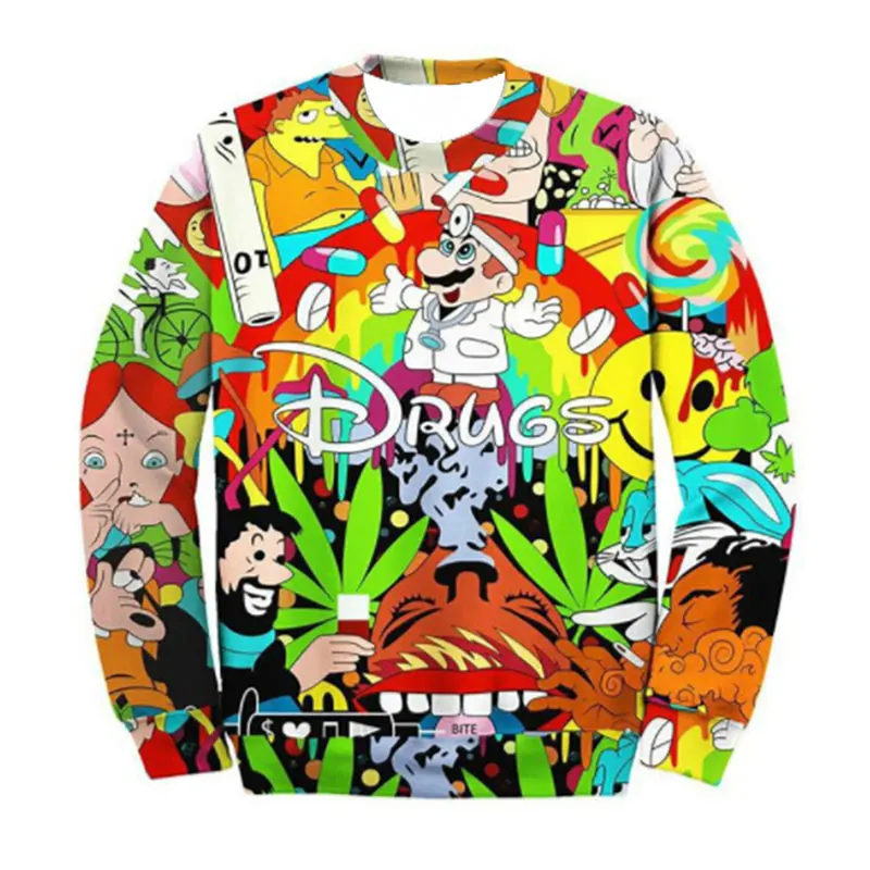 LIASOSO 2018 Новый Харадзюку аниме мультфильм человек изображение покер 3D