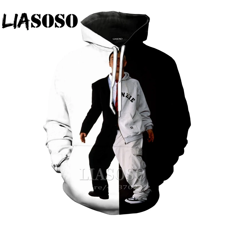LIASOSO футболка s Мужская/Женская 3d принт Эминем хип-хоп Футболка певица топы