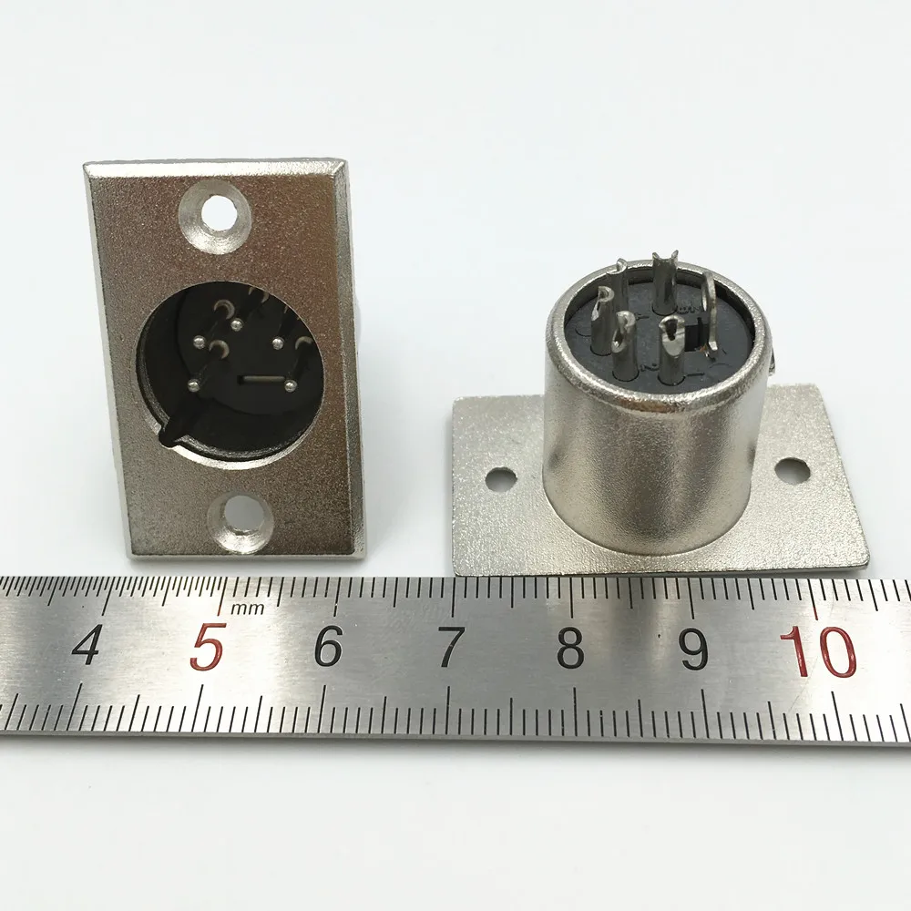 8 шт. металлические коннекторы XLR 3 4 5 Pin папа|Соединители| |