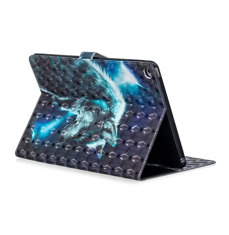 СПС Coque iPad воздуха 2 Чехол милый Кот Волк кожаный чехол-книжка для телефона с кошельком и Чехлы для iPad Air 2 A1566 A1567 iPad 6 чехол Etui Capinha
