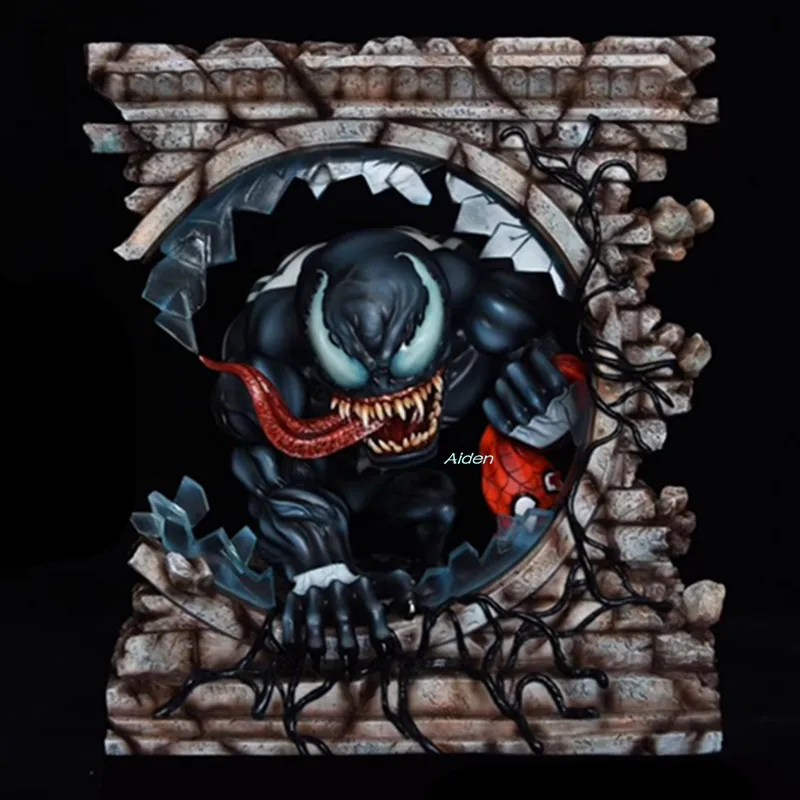 10 &quotСтатуя Венома Эдварда&quot Eddie &quotBrock Bust Человек-паук супергерой GK фигурка