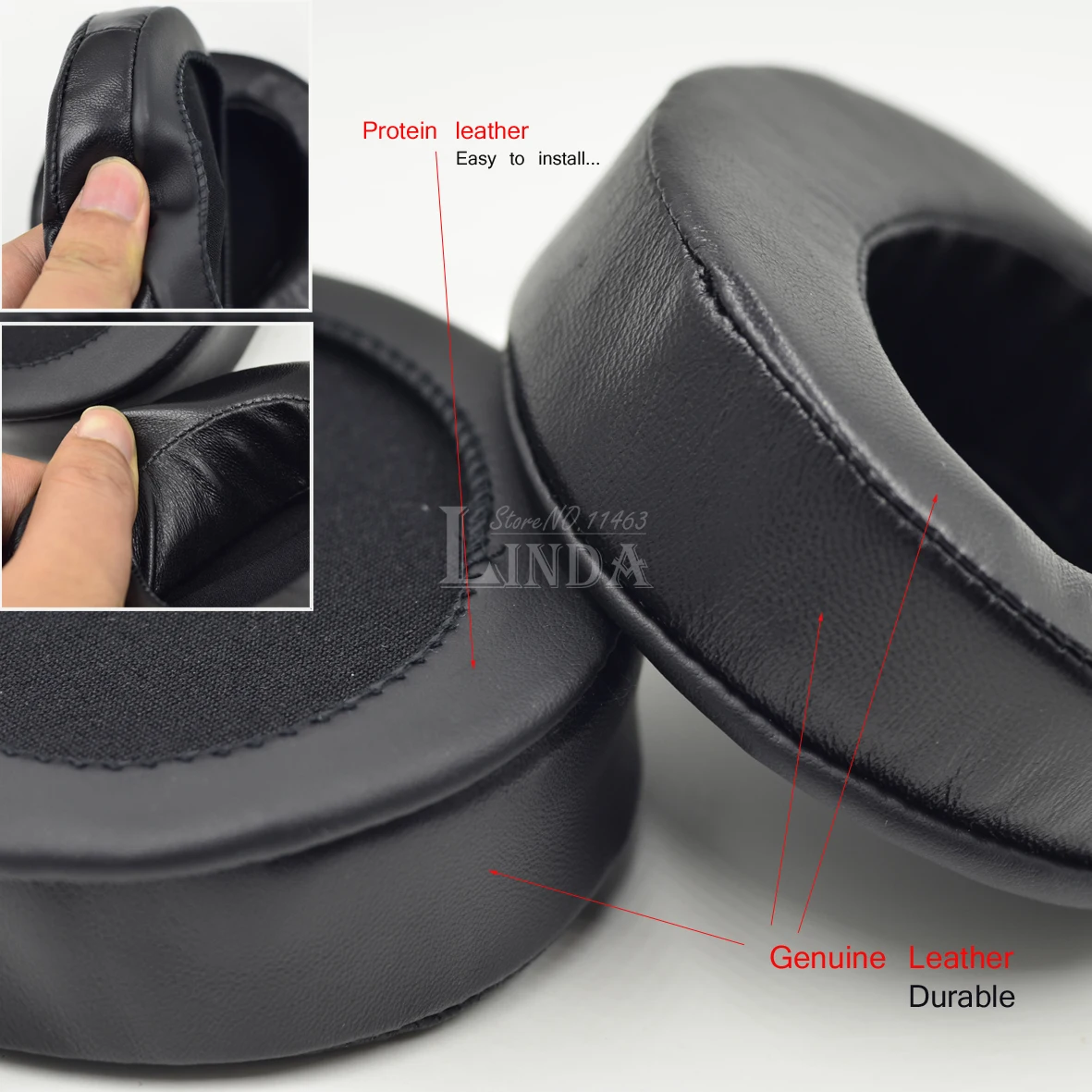 Амбушюры из натуральной кожи под углом 100 мм подушка для наушников AKG Beyerdynamic 10 см |