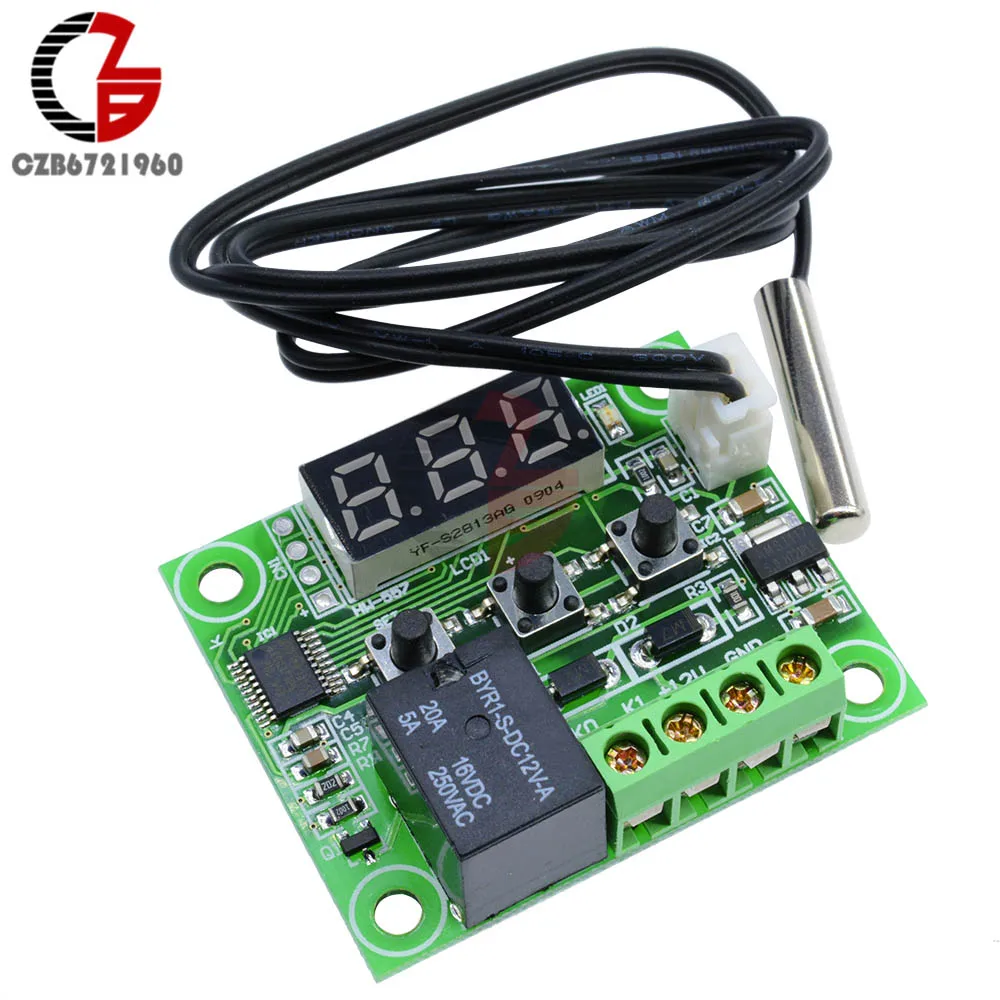 W1209 умный электронный термостат термометр 5 V 12 V температура внутри и снаружи автомобиля контроллер Термальность регулятор метеостанции
