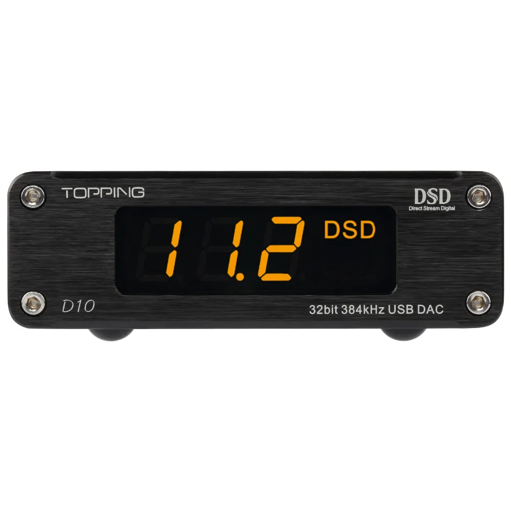 TOPPING D10 Декодер Усилитель DSD ES9018KAM USB DAC аудио портативный HIFI Цифровой