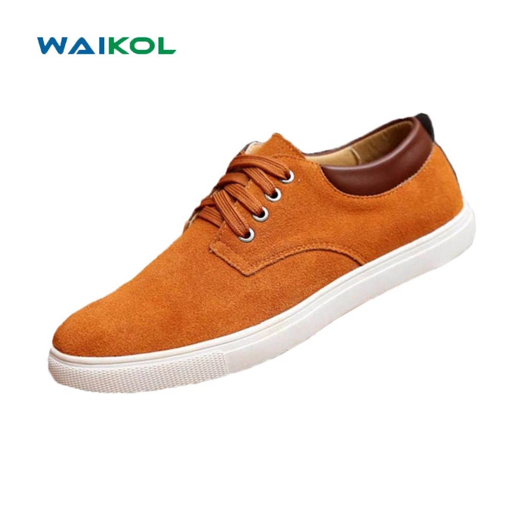 Мужская парусиновая обувь Waikol однотонная Повседневная дышащая большие размеры