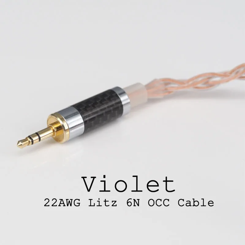 Moondrop Lyre Acoustics-Violet 6N OCC 0 78 двойной штырь 3 5 мм с одним концом/2 Баланс/4 4