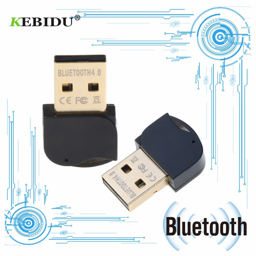 Kebidu USB беспроводной Bluetooth 4 0 адаптер ключ передатчик приемник Двойной режим для
