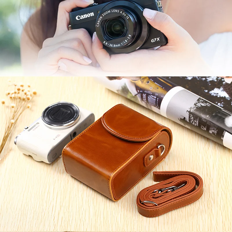 Чехол-сумка для цифровой камеры из искусственной кожи Canon G7XII G7X Mark II G9X G9XII SX730 SX720
