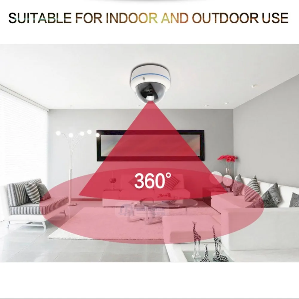 1080P 2MP рыбий глаз AHD камера открытый купол с IR CUT Full HD 360 градусов угол обзора CCTV