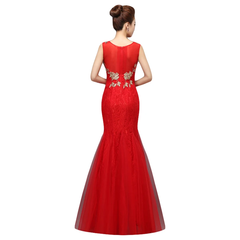 Женское вечернее платье Русалка с V образным вырезом и блестками|vestido longo vestido|lace