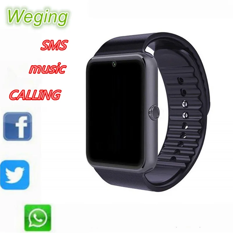 Gt08 Смарт-часы телефон для iphone Samsung умные часы andriod с микрофоном Bluetooth камера