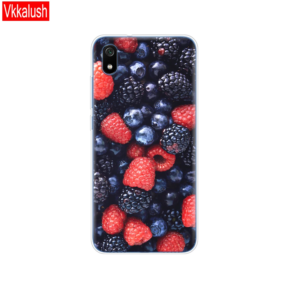 80080 Силиконовый чехол для телефона Xiaomi Redmi 7a, чехлы с полной защитой, мягкая задняя крышка из ТПУ для Redmi 7 A, чехол-бампер - Цвет: 80080