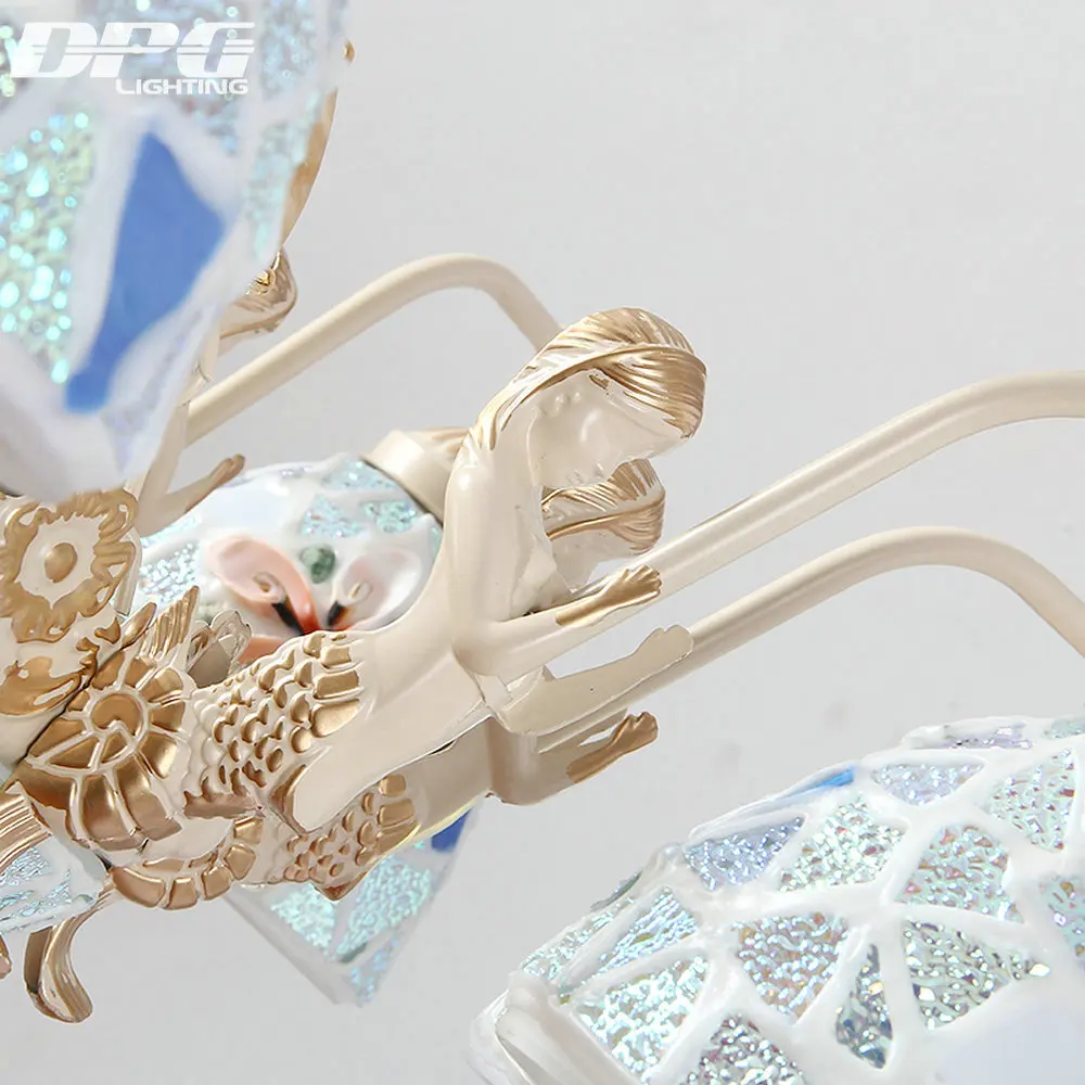 Люстра Tiffany освещение стиль античная лампа бра Золото Тиффани раковины стекло