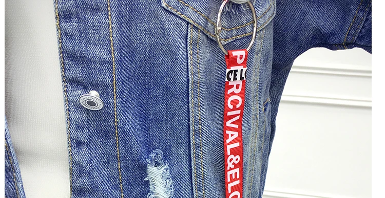 Для женщин Свободные джинсовая куртка с капюшоном 2018 Весна Новая мода Твердые