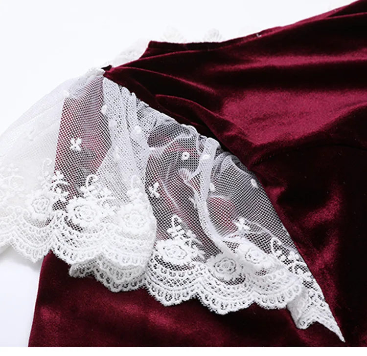 

Fdfklak White Nightgown Spring Autumn Sexy Lace Vintage Nightgowns Long Night Gown Women's Sleepwear Nighties For Women Q780