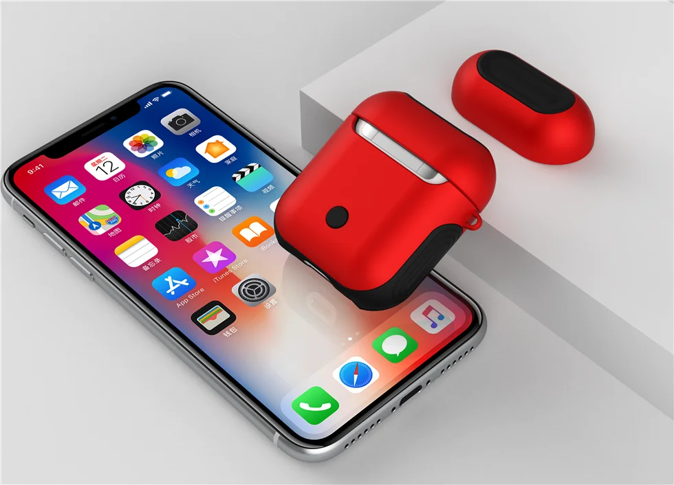 Inpher ТПУ+ PC Силиконовые беспроводные Bluetooth наушники eadphone чехол для AirPods Защитная крышка аксессуары для кожи для Apple Airpods