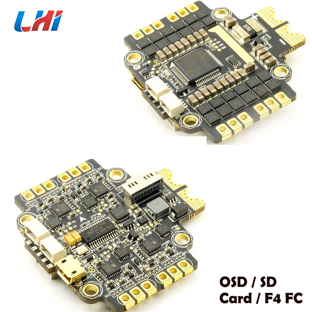 LHI-AIRBOT Asgard AIO Контроллер полета (F4 + ESC OSD SD CS) для гоночного дрона FPV вертолетов |