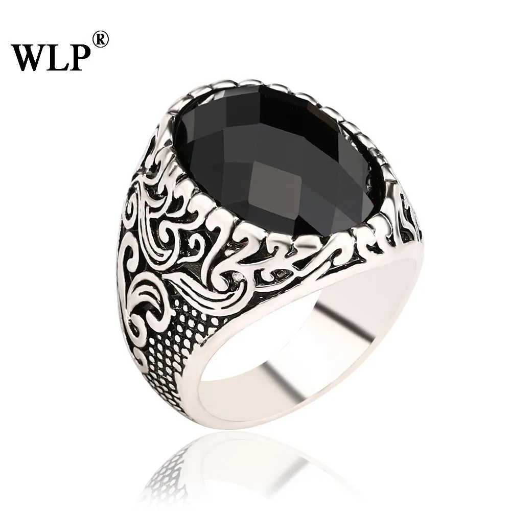 Кольцо с большим опалом WLP классическое Винтажное кольцо золотым и серебряным