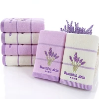 new elegant lavender terry towels for adults decorative face bathroom hand towels toallas de mano 3273cm t004