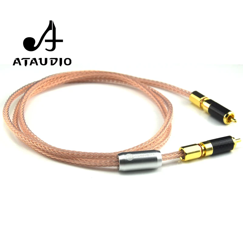 Цифровой коаксиальный кабель ATAUDIO Hi Fi RCA 75 Ом сабвуфер|rca to rca|rca toto rca |