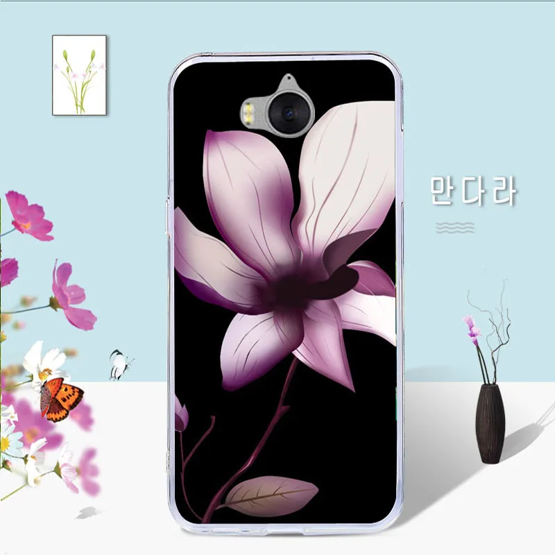 Для Huawei Y5 2017 чехол для Y6 Мягкие TPU роспись Телефонные Чехлы 5.0 &quotmya-l22 mya-l23 Коке |