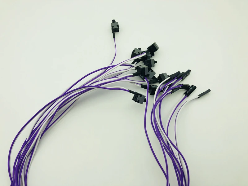 10 шт. материнская плата кабель настольный компьютер PC чехол Кнопка сброса