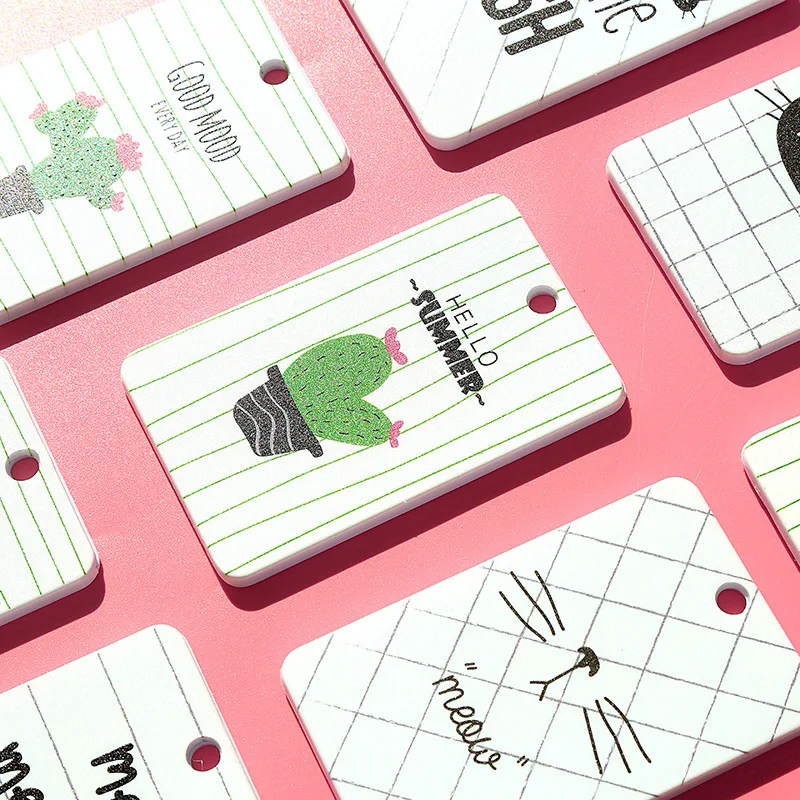 20 шт./лот новинка весны 2018 пластиковый милый держатель для карт с мультяшным