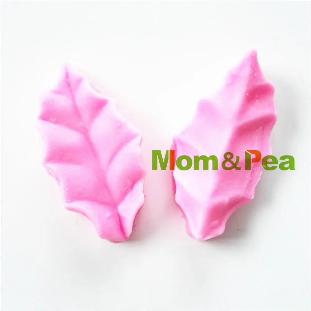 Мама и горох 0766 Бесплатная доставка силиконовый в форме листа пресс форма для