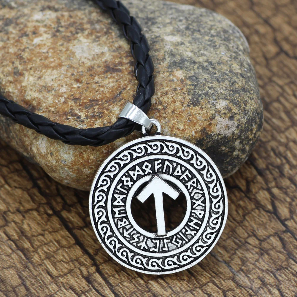 Руна викингов амулет Tyr кулон ожерелье для мужчин женщин с подарочной сумкой|pendant