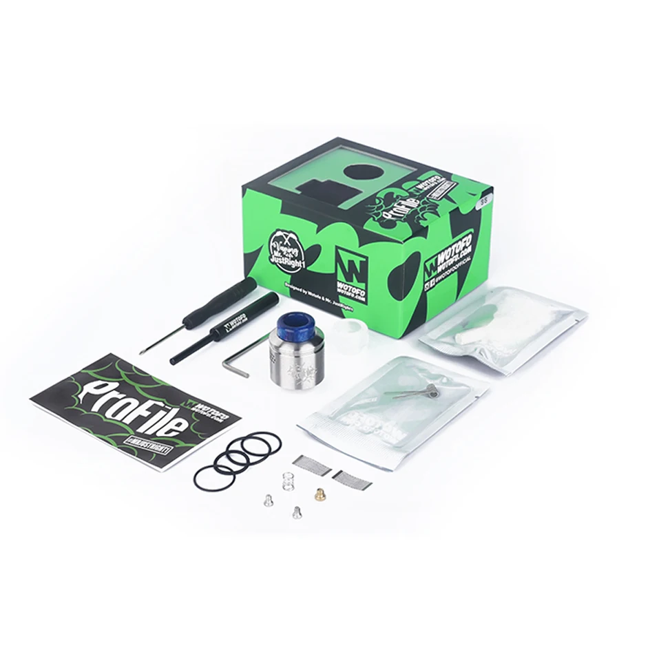 Оригинальный Tesla WYE II 215 Вт TC коробка мод с профилем RDA бак атомайзера 24 мм 510 нить