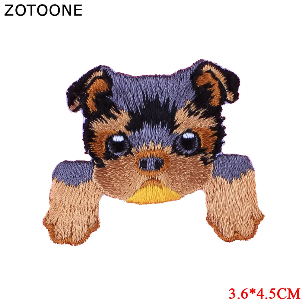 Милая нашивка ZOTOONE для чихуахуа Сиба-собаки с утюгом детской одежды нашивки