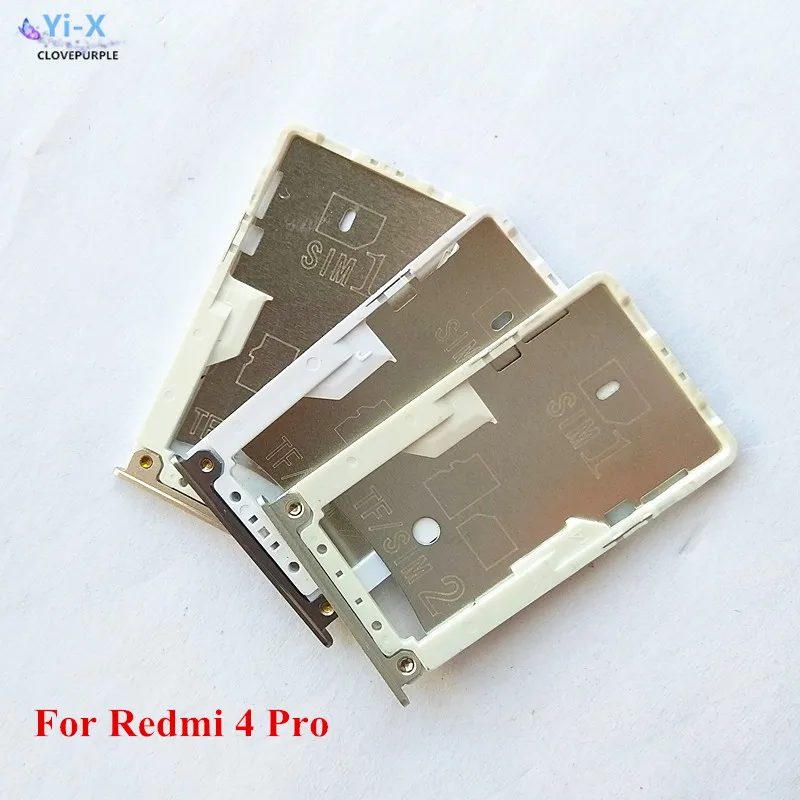 10 шт./лот новый держатель для SIM карты Xiaomi Redmi 4 Pro слот лоток адаптер|tray holders|sim card