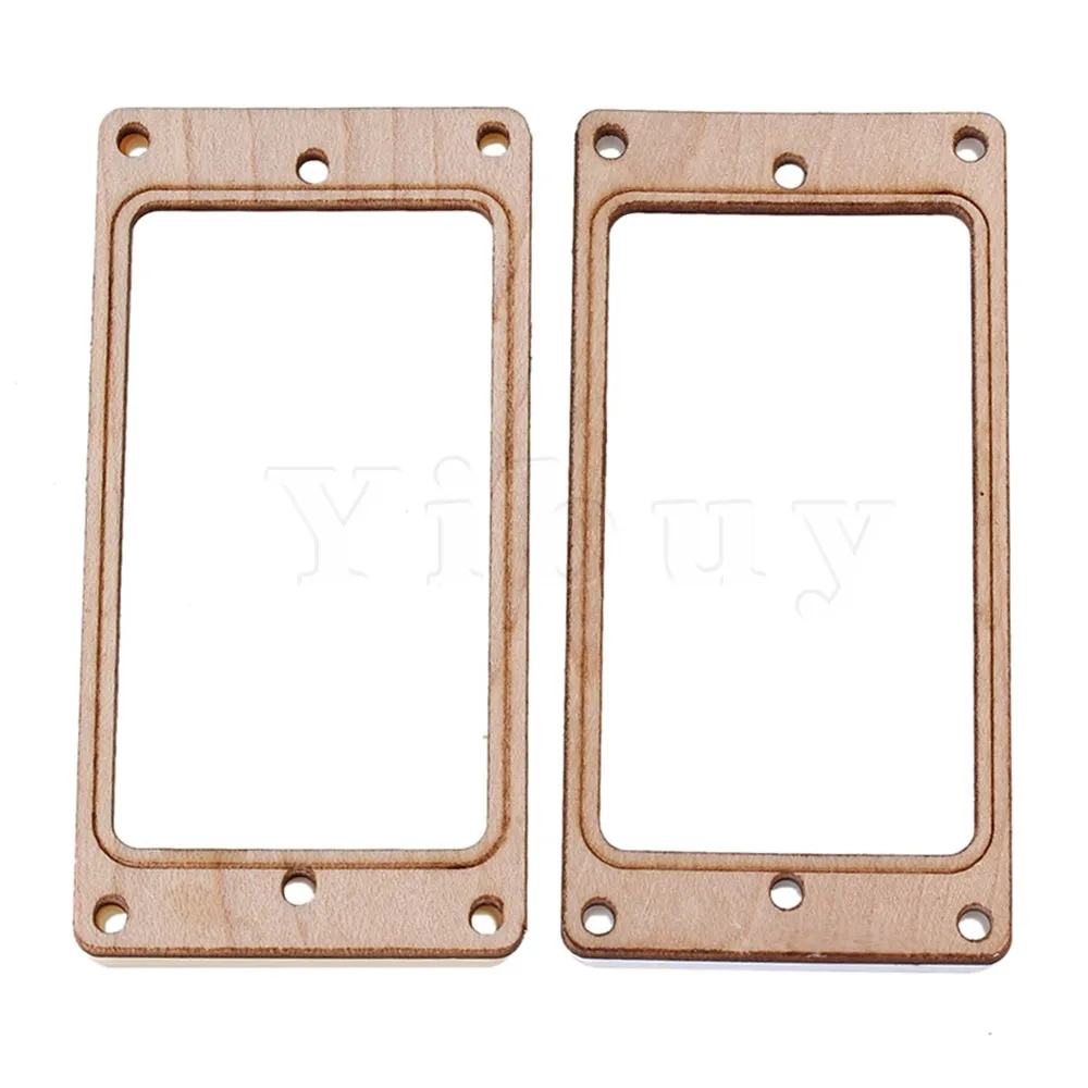 Yibuy 2pcs 9.2cm RoseWood Humbucker Pickup Mounting Ring Wood Color Durable | Спорт и развлечения