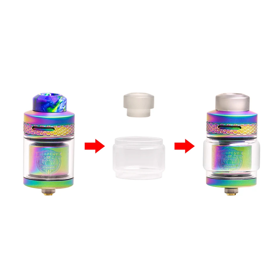 Оригинальный атомайзер Wotofo Serpent Elevate RTA емкостью 24 мм диаметром 3 5 мл/4 мл с одной