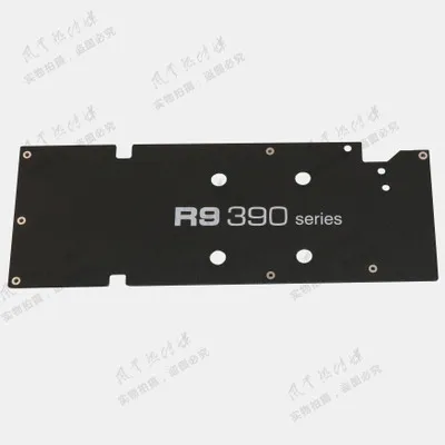 R9 390 Для видеокарты R9 290 290X390 390X, опорная плата из алюминиевого металла с крепежными винтами - Цвет лезвия: R9 390